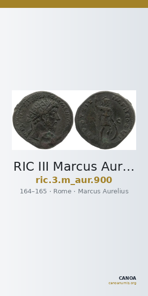 RIC III Marcus Aurelius 900 — CANOA