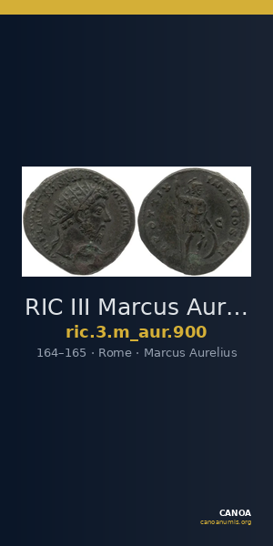 RIC III Marcus Aurelius 900 — CANOA