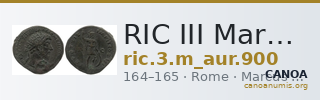 RIC III Marcus Aurelius 900 — CANOA