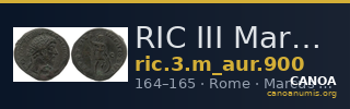 RIC III Marcus Aurelius 900 — CANOA