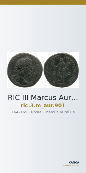 RIC III Marcus Aurelius 901 — CANOA