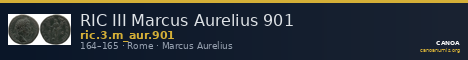 RIC III Marcus Aurelius 901 — CANOA