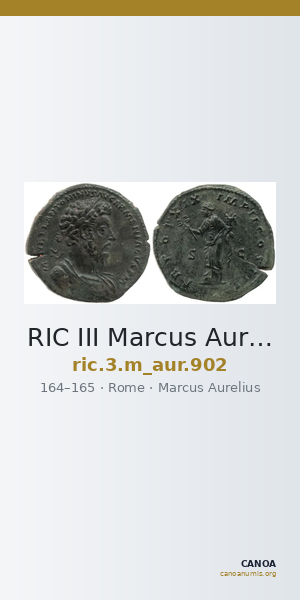 RIC III Marcus Aurelius 902 — CANOA