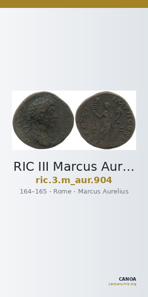 RIC III Marcus Aurelius 904 — CANOA