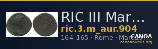 RIC III Marcus Aurelius 904 — CANOA
