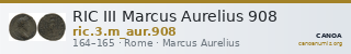 RIC III Marcus Aurelius 908 — CANOA