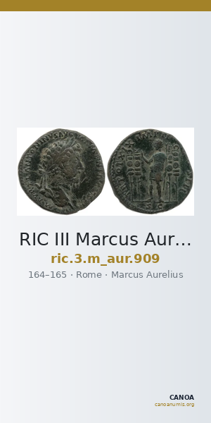 RIC III Marcus Aurelius 909 — CANOA