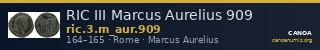 RIC III Marcus Aurelius 909 — CANOA