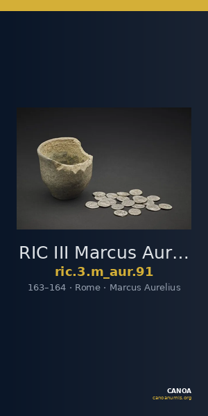RIC III Marcus Aurelius 91 — CANOA