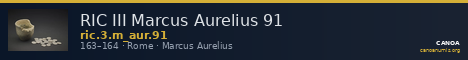 RIC III Marcus Aurelius 91 — CANOA