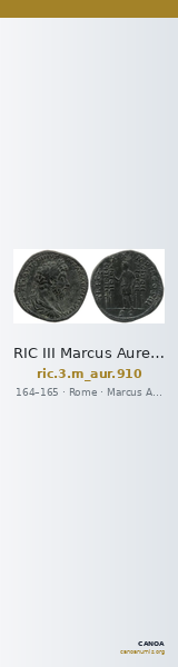 RIC III Marcus Aurelius 910 — CANOA
