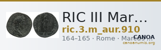 RIC III Marcus Aurelius 910 — CANOA