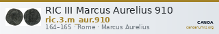 RIC III Marcus Aurelius 910 — CANOA