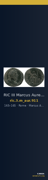 RIC III Marcus Aurelius 911 — CANOA