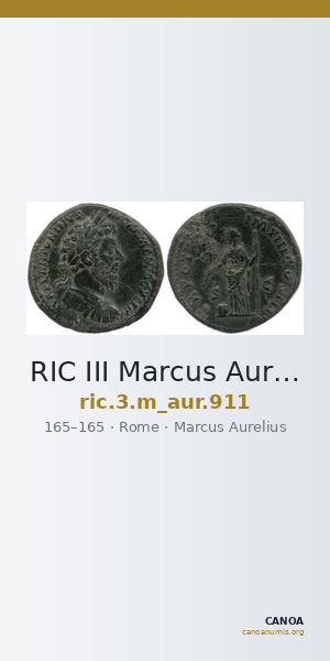 RIC III Marcus Aurelius 911 — CANOA