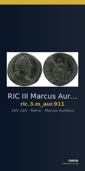 RIC III Marcus Aurelius 911 — CANOA