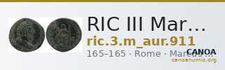 RIC III Marcus Aurelius 911 — CANOA