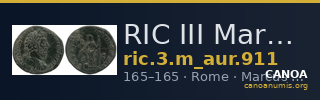 RIC III Marcus Aurelius 911 — CANOA