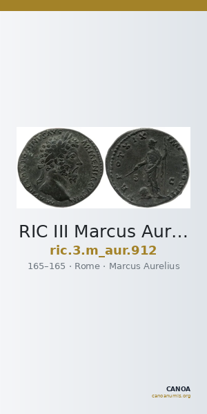 RIC III Marcus Aurelius 912 — CANOA