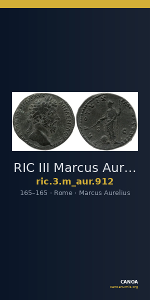 RIC III Marcus Aurelius 912 — CANOA
