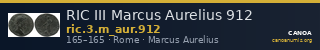 RIC III Marcus Aurelius 912 — CANOA