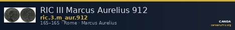RIC III Marcus Aurelius 912 — CANOA