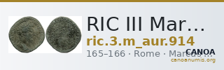 RIC III Marcus Aurelius 914 — CANOA