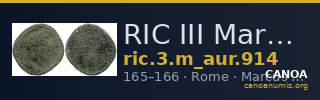 RIC III Marcus Aurelius 914 — CANOA