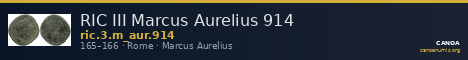 RIC III Marcus Aurelius 914 — CANOA
