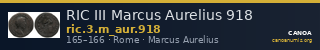 RIC III Marcus Aurelius 918 — CANOA