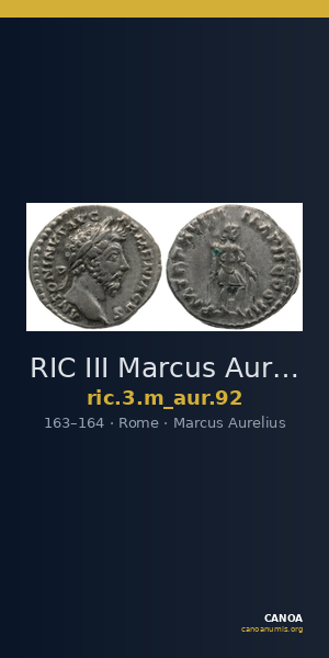 RIC III Marcus Aurelius 92 — CANOA
