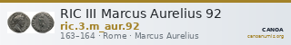 RIC III Marcus Aurelius 92 — CANOA