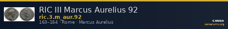 RIC III Marcus Aurelius 92 — CANOA