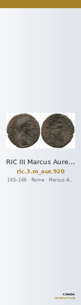 RIC III Marcus Aurelius 920 — CANOA