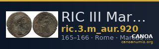RIC III Marcus Aurelius 920 — CANOA