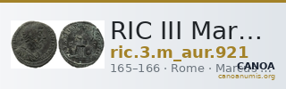 RIC III Marcus Aurelius 921 — CANOA