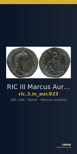 RIC III Marcus Aurelius 923 — CANOA