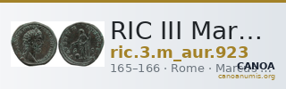 RIC III Marcus Aurelius 923 — CANOA