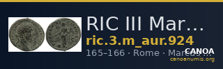 RIC III Marcus Aurelius 924 — CANOA