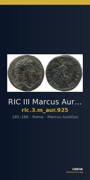 RIC III Marcus Aurelius 925 — CANOA