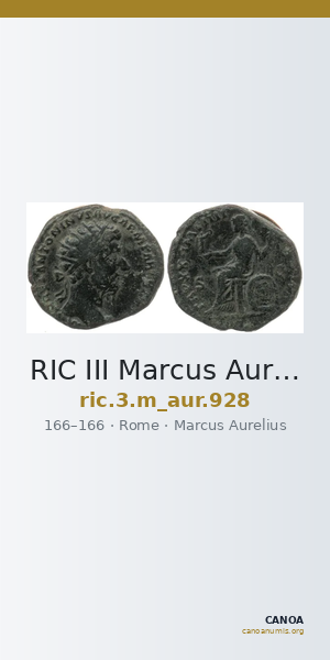RIC III Marcus Aurelius 928 — CANOA