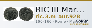 RIC III Marcus Aurelius 928 — CANOA