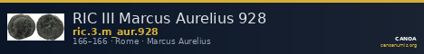 RIC III Marcus Aurelius 928 — CANOA