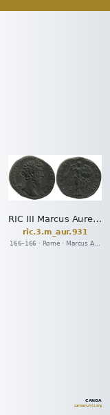 RIC III Marcus Aurelius 931 — CANOA