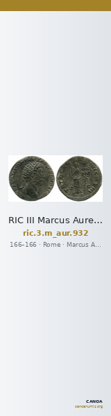 RIC III Marcus Aurelius 932 — CANOA