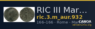RIC III Marcus Aurelius 932 — CANOA