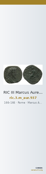 RIC III Marcus Aurelius 937 — CANOA