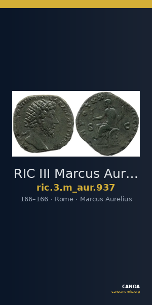 RIC III Marcus Aurelius 937 — CANOA