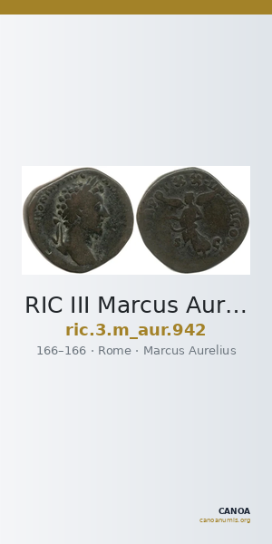 RIC III Marcus Aurelius 942 — CANOA