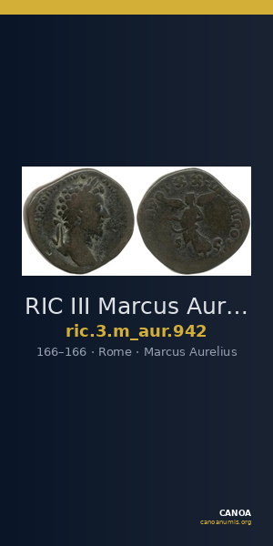 RIC III Marcus Aurelius 942 — CANOA